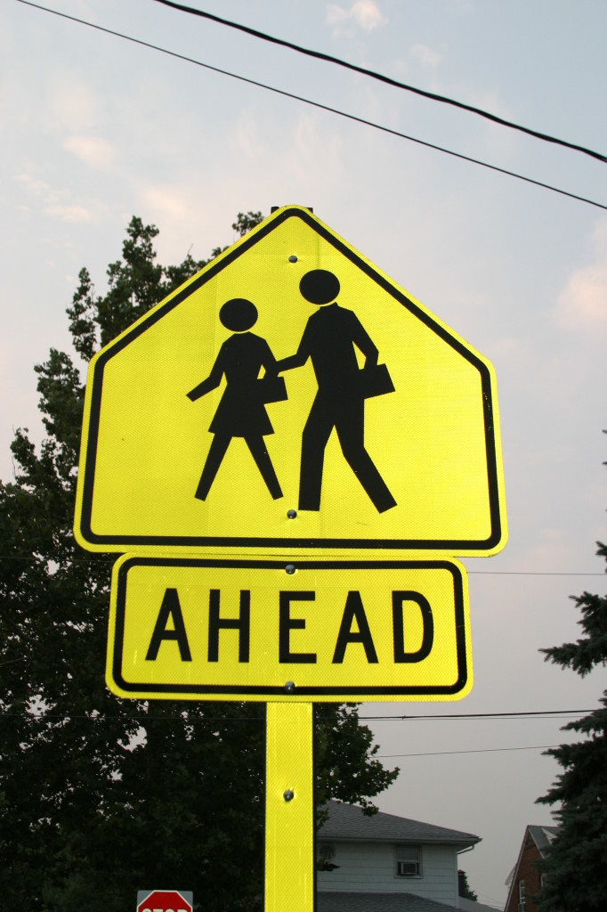 Walk to School Day 2013 Safety Sign News