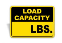 load capacity sign