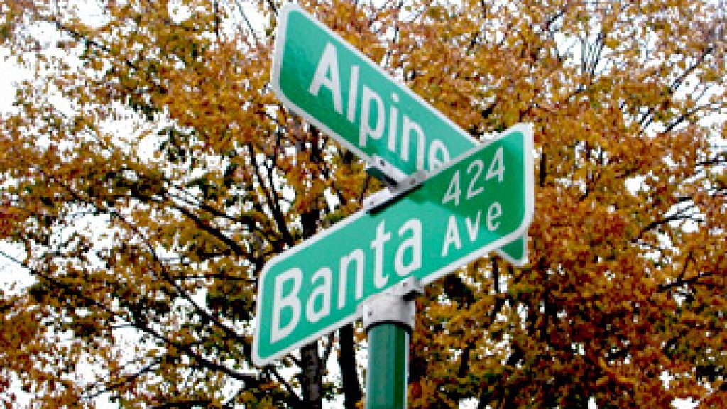 Street Signs at an Intersection