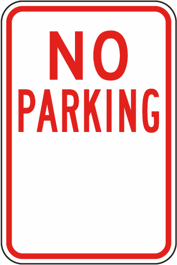 3 Sizes No Parking Private Car Park 3mm Metal Sign MISC30 