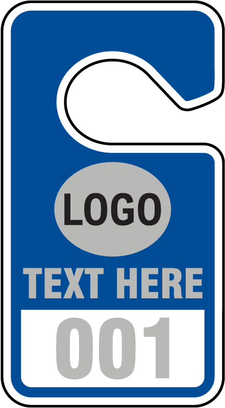 Custom Parking Permit Hanging Tag