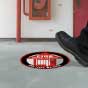 Fire Reel Hose Do Not Block Floor Sign