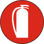 Fire Extinguisher Symbol Floor Sign