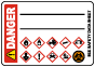 Write-On Danger GHS Secondary Biohazard Label 