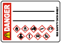 Write-On Danger GHS Secondary Label 