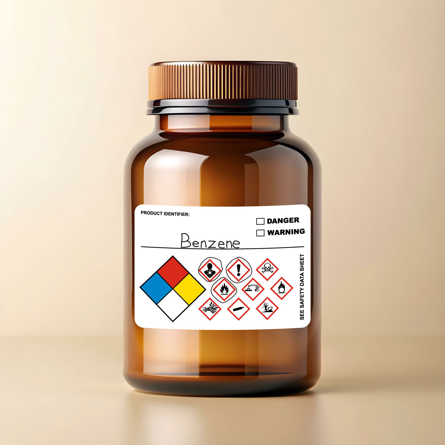 Write-On GHS And NFPA Label