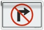 No Right Turn Sign