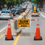 Slow Work Zone Ahead Sign
