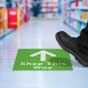 Shop This Way Floor Sign