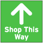 Shop This Way Floor Sign