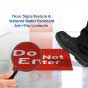 Do Not Enter Floor Sign