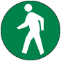 Pedestrian Walk Floor Sign
