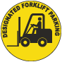Designated Forklift Parking Floor Sign
