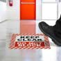 Keep Clear Do Not Block Floor Sign