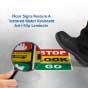 Stop Look Go Floor Sign