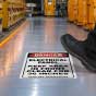 Danger Keep Area Clear For 36 Inches Floor Sign