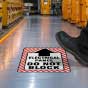Electrical Panel Do Not Block Floor Label