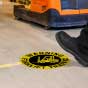 Warning Forklift Traffic Floor Sign