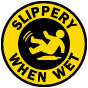 Slippery When Wet Floor Sign
