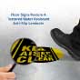 Keep Aisles Clear Floor Sign