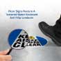 Keep Aisles Clear Floor Sign