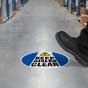Keep Aisles Clear Floor Sign