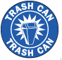 Trash Can Floor Sign