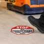 Stop No Pedestrians Fork Trucks Only Floor Sign