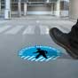 Pedestrian Crossing Only Floor Sign