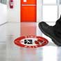 Fire Exit Floor Sign
