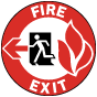 Fire Exit Floor Sign