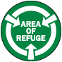 Area of Refuge Floor Sign