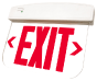 Single-Sided Thermoplastic Edge-Lit Exit Sign