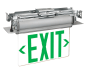 Edge-Lit LED Exit Sign with Swivel Mount - NiCad Battery Power