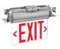 Edge-Lit LED Exit Sign with Swivel Mount - NiCad Battery Power