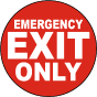 Emergency Exit Only Floor Sign