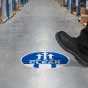 Keep Aisles Clear Floor Sign
