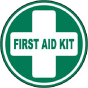 First Aid Kit Floor Sign