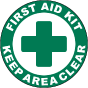 First Aid Kit Floor Sign