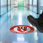 AED Keep Area Clear Floor Sign