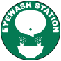 Eye Wash Station Floor Sign