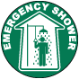 Emergency Shower Floor Sign