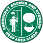 Emergency Shower and Eye Wash Floor Sign