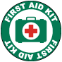 First Aid Kit Floor Sign