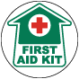 First Aid Kit Floor Sign