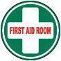 First Aid Room Floor Sign
