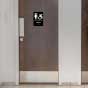 NY Girls Accessible Restroom Sign with Braille