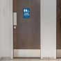 Gender Neutral Accessible Restroom Sign with Braille