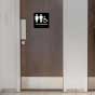 Unisex Accessible Restroom Sign with Braille