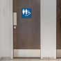 Spanish Unisex Accessible Restroom Sign with Braille